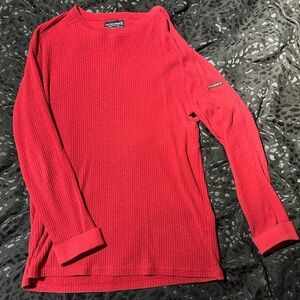 Nautica Red Long Sleeve Shirt